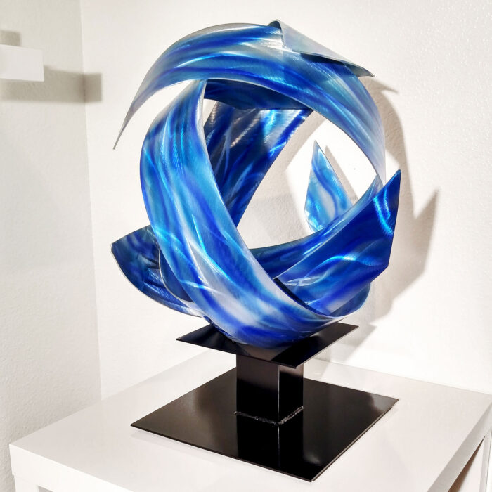 Blue Orb Sculpture