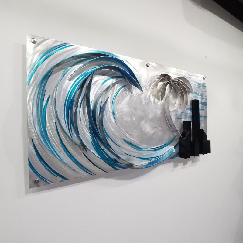 Beach City Wall Sculpture By Dustin Miller Dustin Miller Gallery